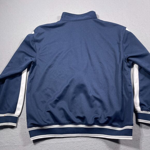 New York Yankees Jacket Men XL Stitches Athletic Zip Up Full Track‎ Navy White - Picture 11 of 12